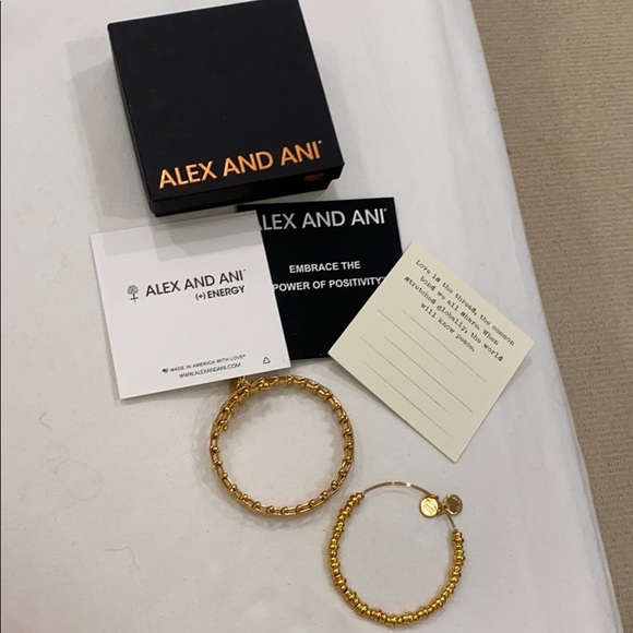 Alex and Ani Gold Bracelets - Picture 7 of 8